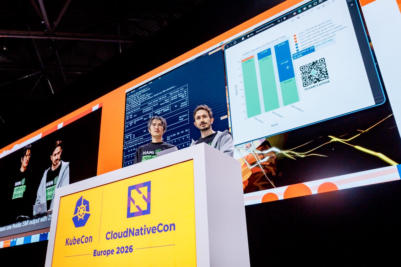 Mengxuan Li and Reza during the live Demo